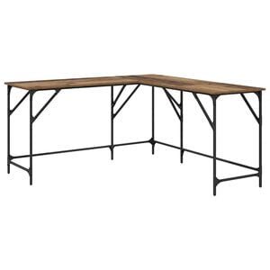 vidaXL Galds Vecs koks Inženierijas koks 149 x 149 x 75 cm