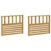 vidaXL Brokastis moduļi 2 pcs Balts 80 x 6 x 61 cm Cietā akācijas koks