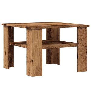 vidaXL kafijas galdiņ&scaron; Old Wood 60x60x42 cm Engineered Wood