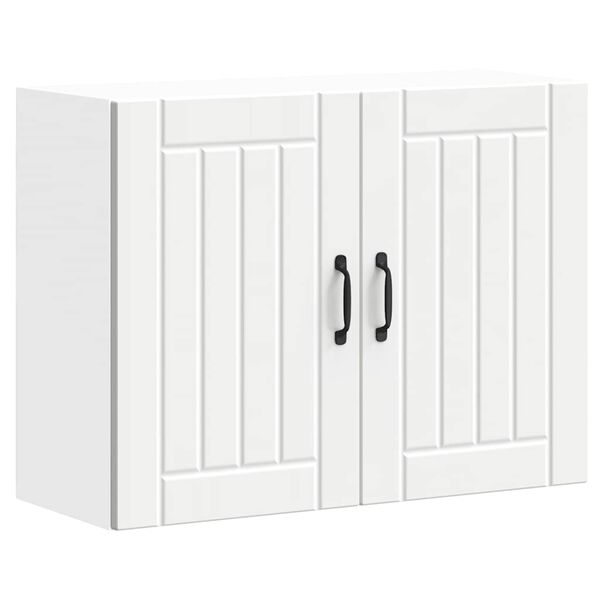 vidaXL virtuves sienas skapis "Lucca" White Engineered Wood