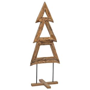 vidaXL Ziemassvētku eglīte Brūna 90 cm Masīvs tīkkoks