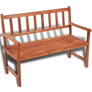 vidaXL dārza sols, 120 cm, akācijas masīvkoks