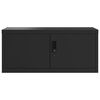 vidaXL dokumentu skapis, melns, 90x40x130 cm, tērauds