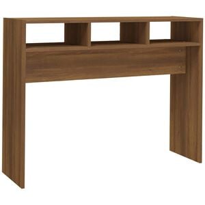 vidaXL konsoles galds, ozolkoka krāsa, 105x30x80 cm, inženierijas koks