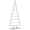 vidaXL dekoratīva Ziemassvētku eglīte, metāls, melna, 150 cm