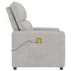 vidaXL masāžas krēsls, gaiši pelēks mikrošķiedras audums