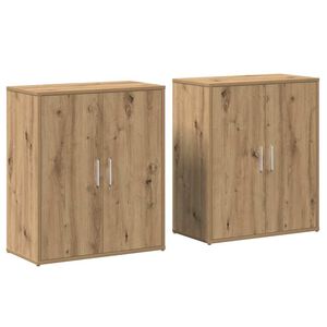 vidaXL Puse 2 pcs Artisānā ozols 60 x 31 x 70 cm Inženierijas koks