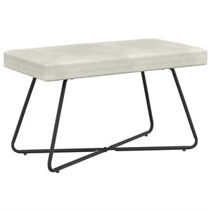 vidaXL sols Krēmkrāsa 80 x 40 x 45 cm Samts