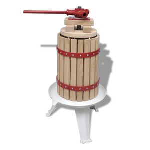 vidaXL manuālā sidra un vīna spiede, 6 L