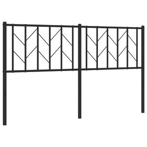 vidaXL rezerves galvgalis, metāls, melns, 150 cm