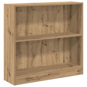 vidaXL grāmatu plaukts, koka krāsa, 80x24x76 cm, inženierijas koks