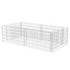 vidaXL gabions, cinkots tērauds, 180x90x50 cm