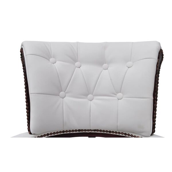 vidaXL biroja krēsls, grozāms, balts