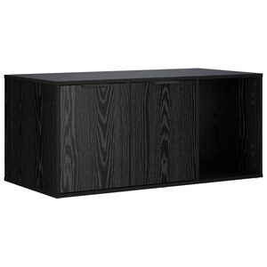 vidaXL Kaķu būris Melns ozols 100 x 49 x 45 cm Inženierijas koks