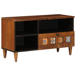 vidaXL Televizora skapī&scaron;a ar atvilktni Valriekstu koks 80 x 33 x 46 cm