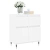vidaXL kumode, balta, 60x35x70 cm, inženierijas koks