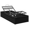 vidaXL Elektriskā regulējamā gultas rāmis Melns 200 x 100 x 33,5 cm
