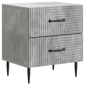 vidaXL Nakts skapītis ar atvilktni Betona pelēks 43 x 34,5 x 47,5 cm