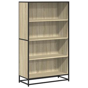 vidaXL grāmatu plaukts, ozola krāsa, 80,5x35x139 cm, inženierijas koks