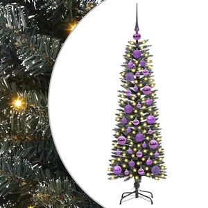 vidaXL Mākslīgā Ziemassvētku eglīte su 150 LED ar statīvu Zaļa 120 cm
