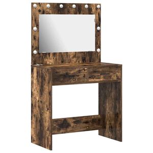 vidaXL Dressing galds ar atvilktni Dūmaka ozols 78,5 x 41 x 135 cm