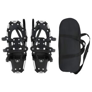 vidaXL 3 in 1 sniega kurpes Sudrabs un melns 53,5 x 21 cm