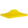 vidaXL dārza nojumes jumts, 4,5x3 m, dzeltens, 270 g/m&sup2;