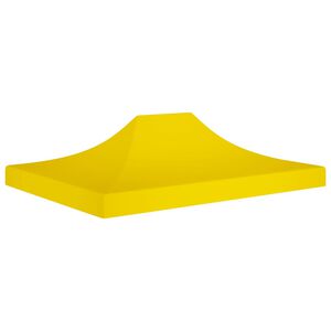 vidaXL dārza nojumes jumts, 4,5x3 m, dzeltens, 270 g/m&sup2;