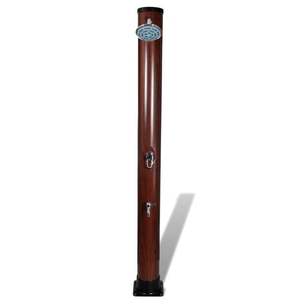 Solārā du&scaron;a ar koka imitācijas apdari