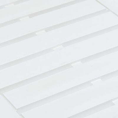 vidaXL dārza galds, balts, 78x55x38 cm, plastmasa