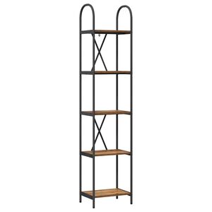 vidaXL Grāmatu plaukts 5 līmeņi 40 x 30 x 183 cm Inženierijas koks
