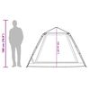 vidaXL kempinga telts 5 personām, kupola forma, zils