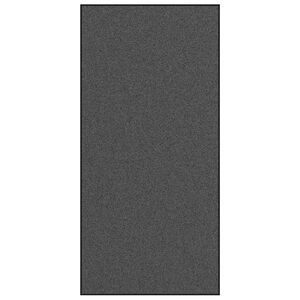 vidaXL Durvju paklājs Antracīts un melns 120 x 250 cm Poliamīds un PVC