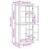 vidaXL Uzglabā&scaron;anas mēbeļu komplekts ar durvīm Brūna Inženierijas koks