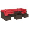 vidaXL Dārza dīvānu komplekts 8 gab. 7-Sēdvietu skaits