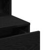 vidaXL Dressing galds ar atvilktni Melns ozolkoks 80 x 41 x 134,5 cm