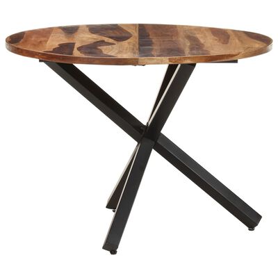 vidaXL virtuves galds, 100x100x75 cm, akācijas koks ar medus apdari