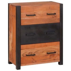 vidaXL Puse ar atvilktni Brūna 55 x 30 x 75 cm Cietā akācijas koks