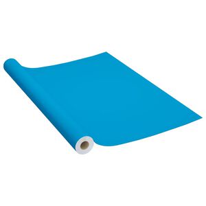 vidaXL mēbeļu līmplēve, debeszila, 500x90 cm, PVC