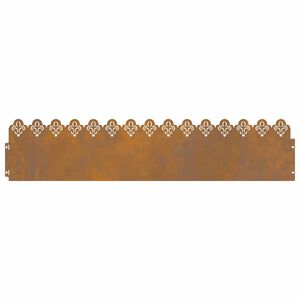 vidaXL Zāliena apmales 10 pcs Rūsa 103 x 0,05 x 22 cm