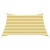 vidaXL Saulessargs Dzeltena un balta 3 / 4 x 2 m HDPE