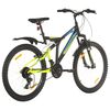 vidaXL kalnu velosipēds, 21 ātrums, 26'', 49 cm, melns