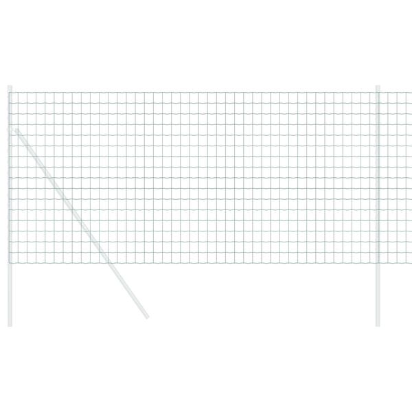 vidaXL Eiropas žogs Zaļa 0,6 x 50 m PVC pārklāts dzelzs