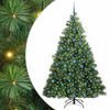 vidaXL Mākslīgā Ziemassvētku eglīte su 300 LED Zaļa 210 cm PE un PVC