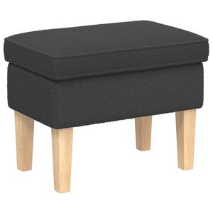 vidaXL Pēdu soliņ&scaron; Tum&scaron;i pelēka 55 x 35 x 41 cm Boucl&eacute;