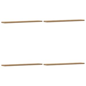 vidaXL sienas plaukti 4 gab. koka krāsa 60x20x1,5 cm inženierijas koks
