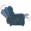 vidaXL elektrisks atpūtas krēsls, atgāžams, zils audums