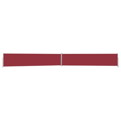 vidaXL izvelkama sānu markīze, sarkana, 140x1200 cm