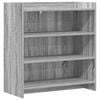vidaXL Puse Pelēks Sonoma 75 x 36 x 80 cm Inženierijas koks