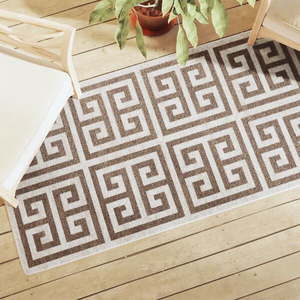 vidaXL iek&scaron;telpu un āra paklājs, 80x300 cm, daudzkrāsains, neslīdo&scaron;s